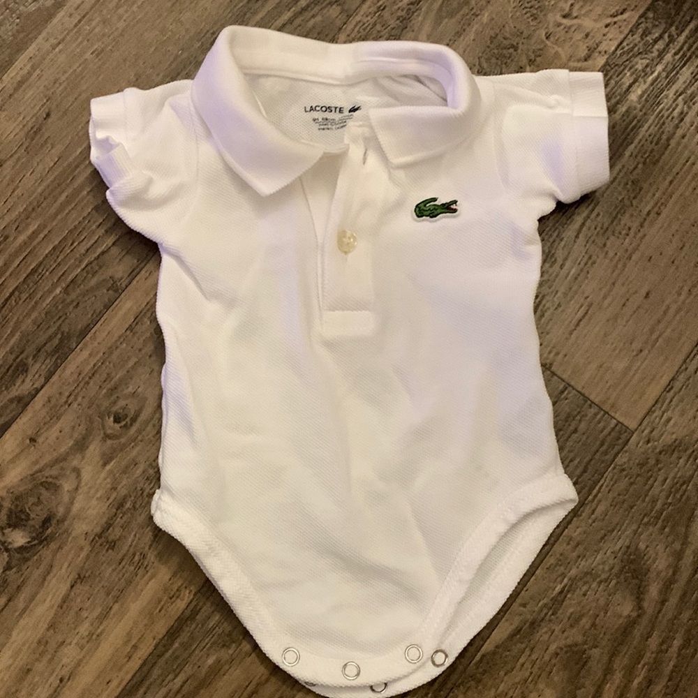 Lacoste baby polo white